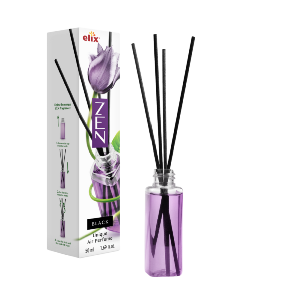Zen home air freshener reed diffuser black