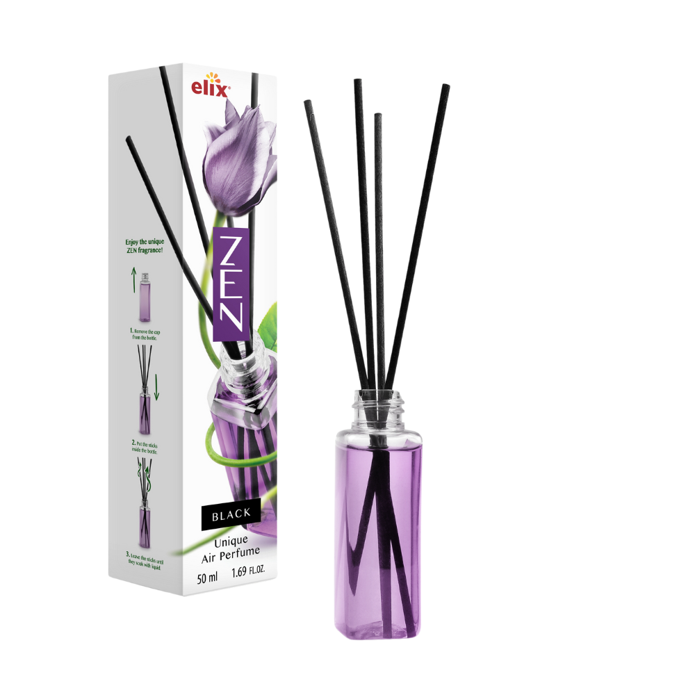 Zen home air freshener reed diffuser black